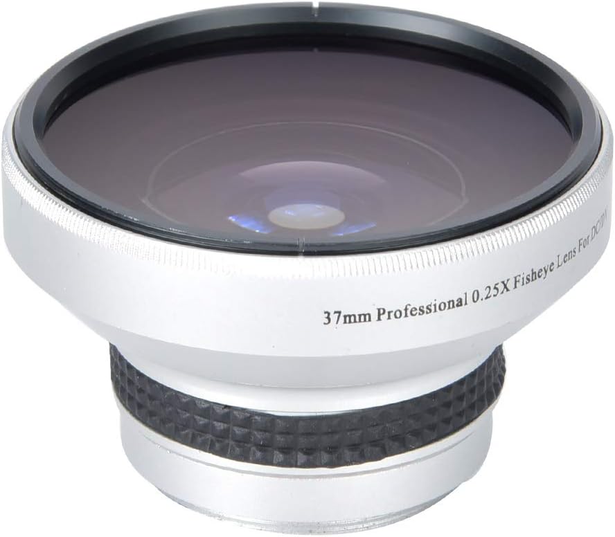 37mm Fisheye Lens 989 Silver Strong Applicability 0.25X Super Fisheye Additional Lens for Camera Lenses - Image 3