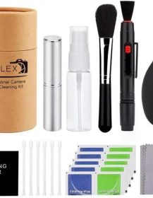 REFLEX CAMERA Professional 19 in 1 Camera Cleaning Kit, Camera Lens Cleaning Kit with Lens Pen, Air/Dust Blower, Microfiber Lens Cloth, Sensor Cleaning Swabs, Lens Solution & Handy Storage Container