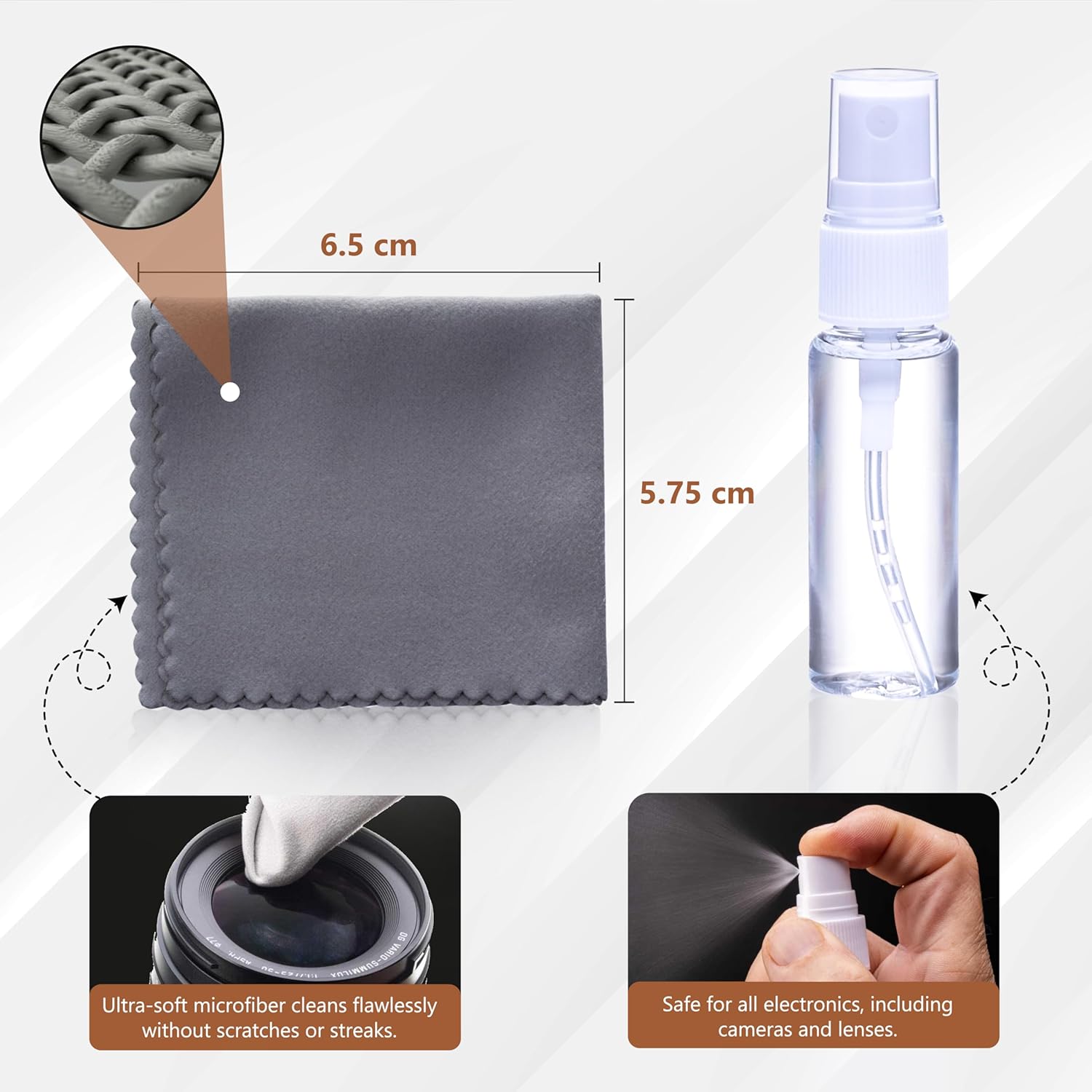 REFLEX CAMERA Professional 19 in 1 Camera Cleaning Kit, Camera Lens Cleaning Kit with Lens Pen, Air/Dust Blower, Microfiber Lens Cloth, Sensor Cleaning Swabs, Lens Solution & Handy Storage Container - Image 7