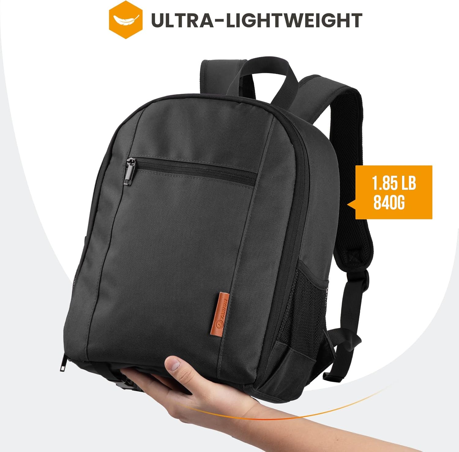 TARION Camera Backpack Bag Small - Professional DSLR Camera Bag with Waterproof Rain Cover Laptop Compartment Photograhy Backpack Case Black TB-S - Image 7